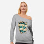 Traveler Tattoo-womens off shoulder sweatshirt-retrodivision