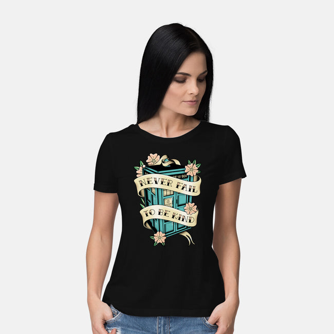 Traveler Tattoo-womens basic tee-retrodivision