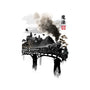 Train To School Of Magic-none removable cover w insert throw pillow-DrMonekers