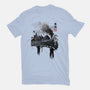 Train To School Of Magic-womens fitted tee-DrMonekers