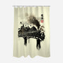 Train To School Of Magic-none polyester shower curtain-DrMonekers