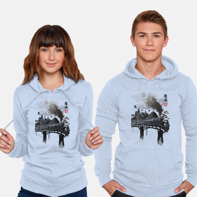 Train To School Of Magic-unisex pullover sweatshirt-DrMonekers