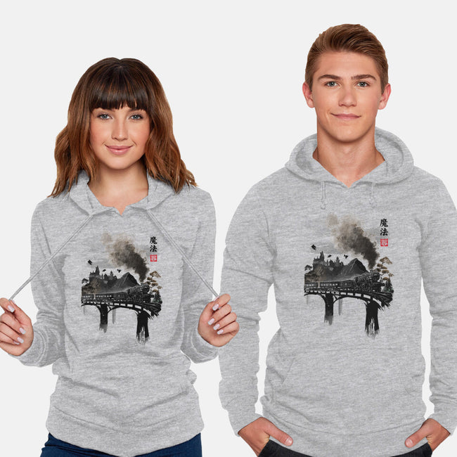 Train To School Of Magic-unisex pullover sweatshirt-DrMonekers