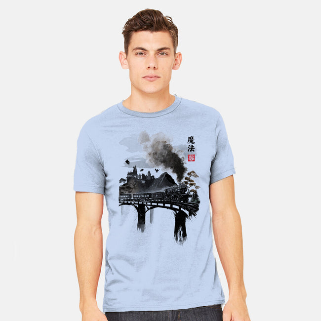 Train To School Of Magic-mens heavyweight tee-DrMonekers