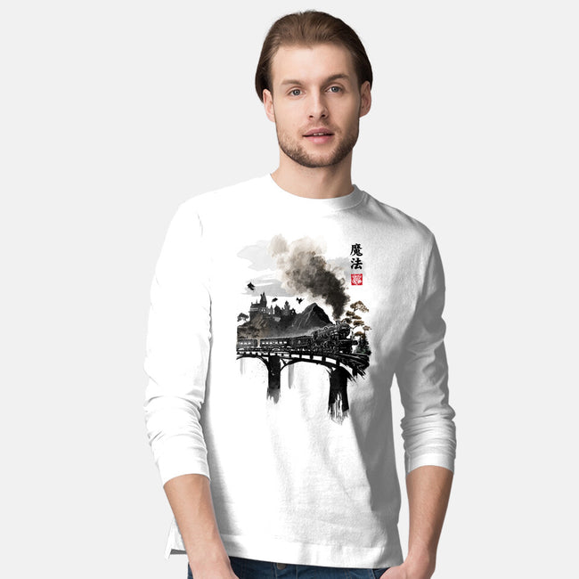 Train To School Of Magic-mens long sleeved tee-DrMonekers