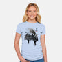 Train To School Of Magic-womens fitted tee-DrMonekers