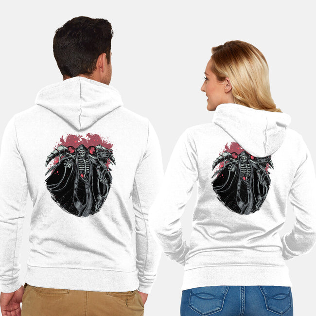 Ainz-unisex zip-up sweatshirt-xMorfina