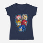 Speed Family-womens v-neck tee-nickzzarto