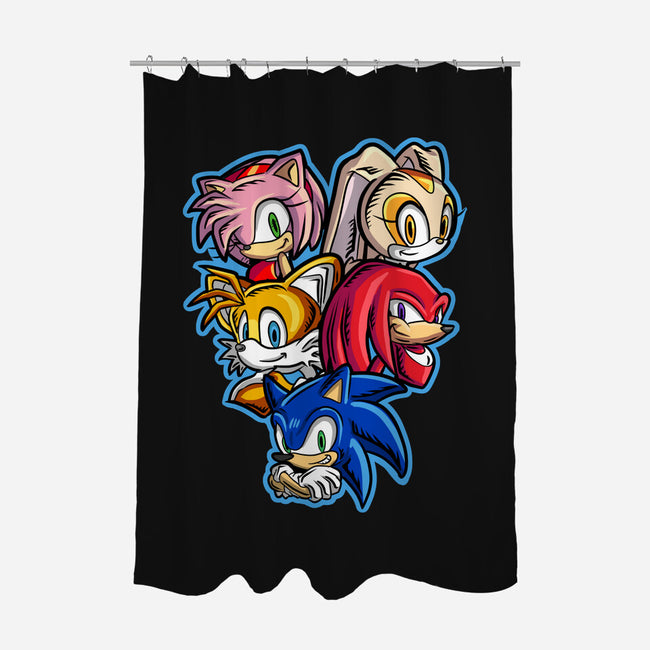 Speed Family-none polyester shower curtain-nickzzarto