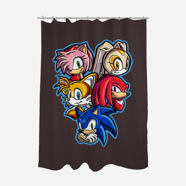 Speed Family-none polyester shower curtain-nickzzarto