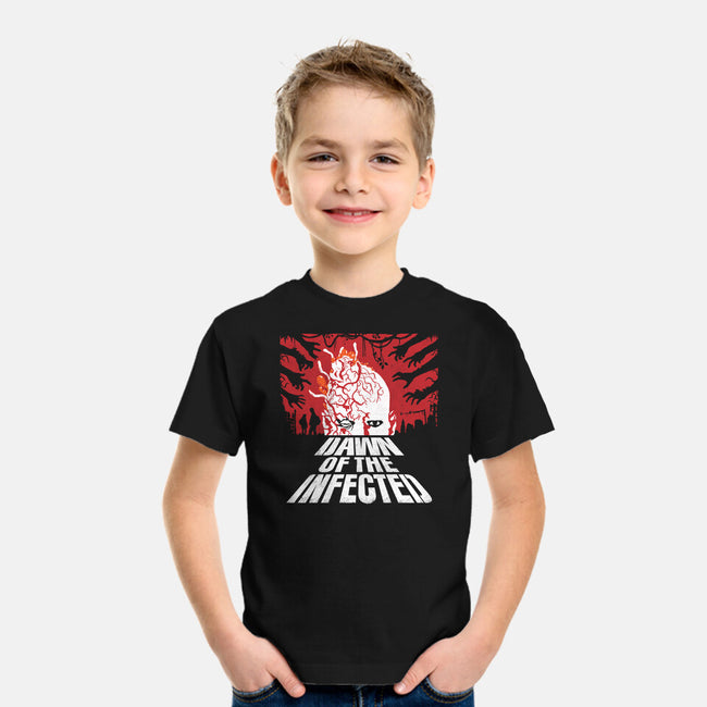 Dawn Of The Infected-youth basic tee-rocketman_art