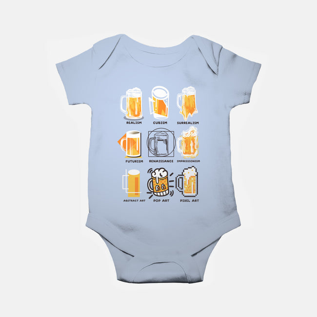 Beer Art History-baby basic onesie-NemiMakeit