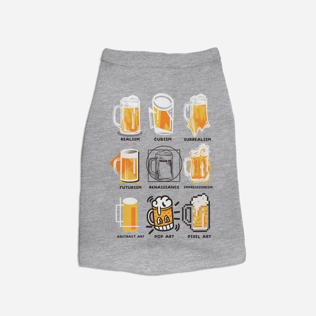 Beer Art History-cat basic pet tank-NemiMakeit