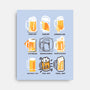 Beer Art History-none stretched canvas-NemiMakeit