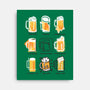 Beer Art History-none stretched canvas-NemiMakeit