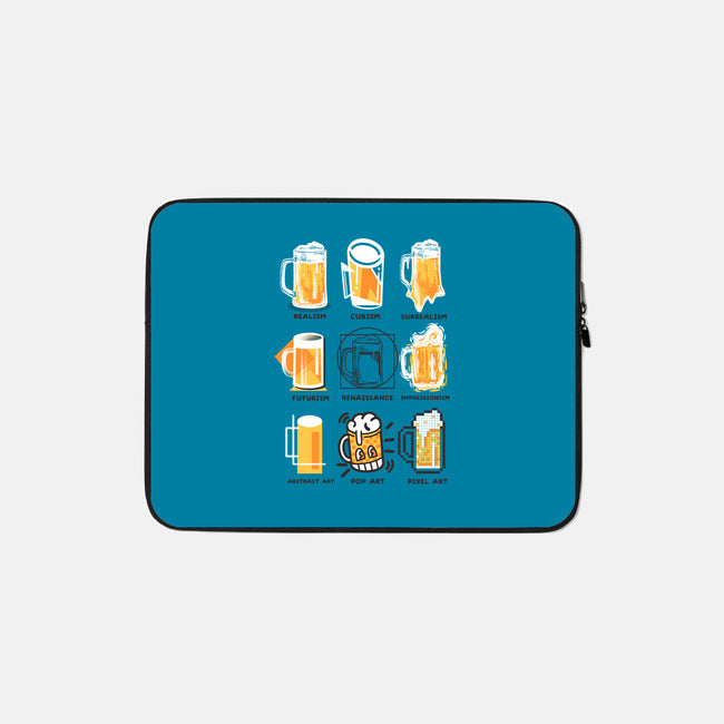 Beer Art History-none zippered laptop sleeve-NemiMakeit