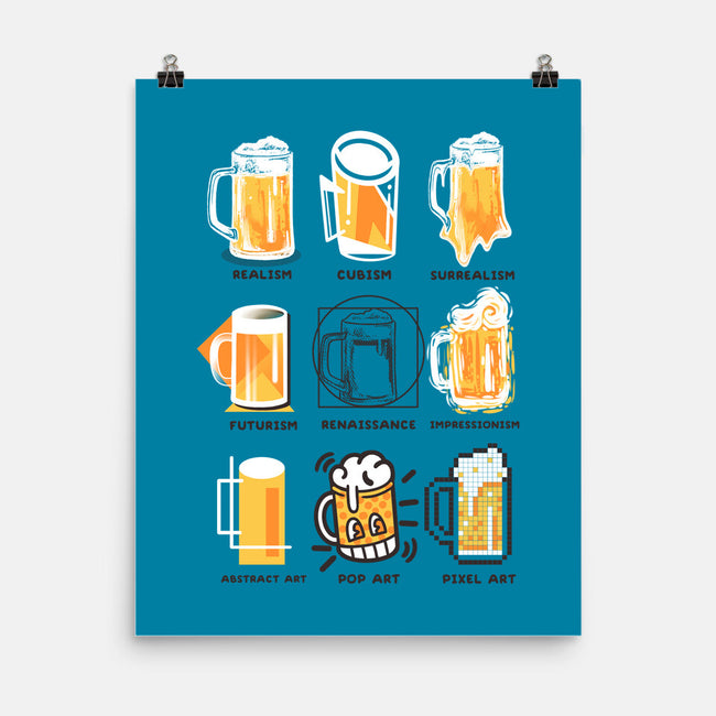 Beer Art History-none matte poster-NemiMakeit