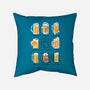 Beer Art History-none removable cover throw pillow-NemiMakeit