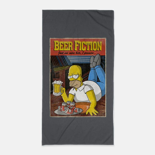 Beer Fiction-none beach towel-NMdesign