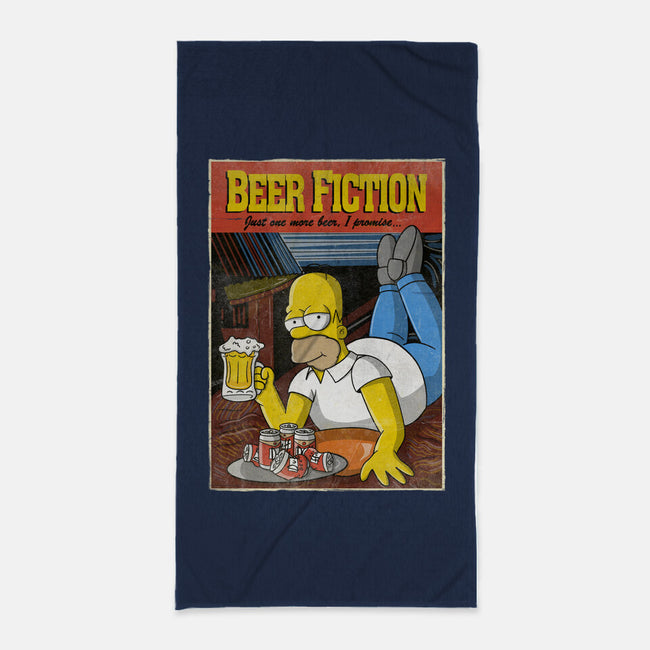 Beer Fiction-none beach towel-NMdesign