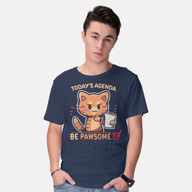 Be Pawsome-mens basic tee-TechraNova