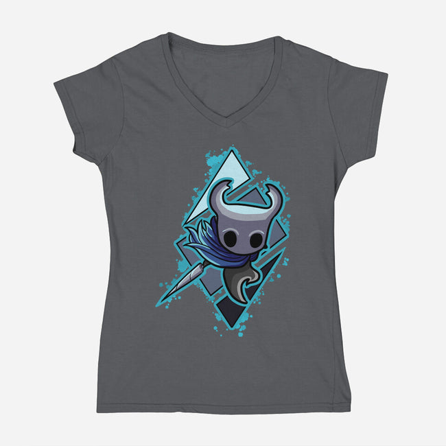 The Bug Knight-womens v-neck tee-nickzzarto