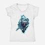 The Bug Knight-womens v-neck tee-nickzzarto