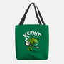 Banjoist Frog-none basic tote bag-Raffiti