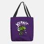 Banjoist Frog-none basic tote bag-Raffiti