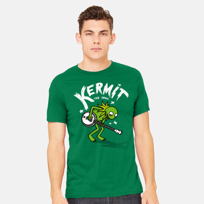 Banjoist Frog-mens heavyweight tee-Raffiti