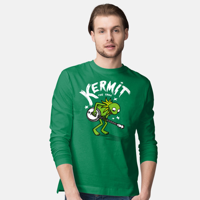 Banjoist Frog-mens long sleeved tee-Raffiti