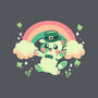 Shamrock Kitty-none adjustable tote bag-TechraNova