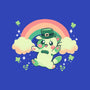 Shamrock Kitty-womens v-neck tee-TechraNova