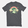 Shamrock Kitty-womens basic tee-TechraNova