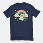 Shamrock Kitty-womens basic tee-TechraNova