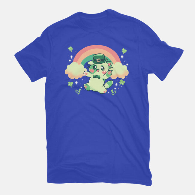 Shamrock Kitty-womens fitted tee-TechraNova