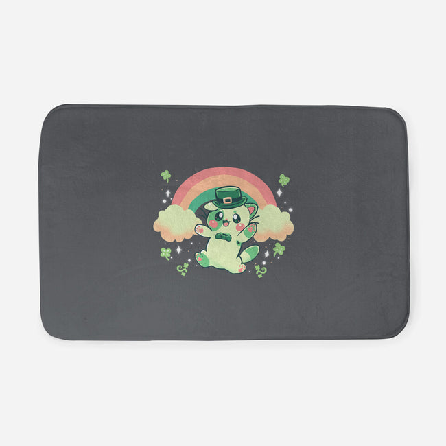 Shamrock Kitty-none memory foam bath mat-TechraNova