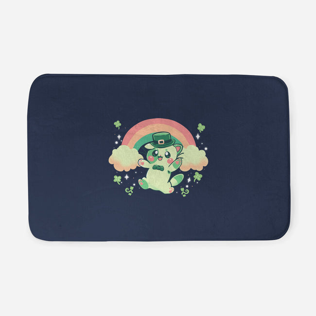 Shamrock Kitty-none memory foam bath mat-TechraNova