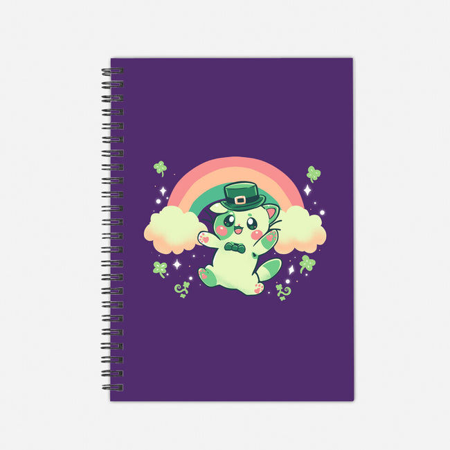 Shamrock Kitty-none dot grid notebook-TechraNova