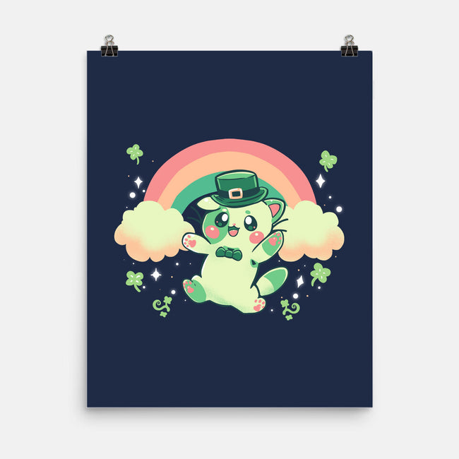 Shamrock Kitty-none matte poster-TechraNova