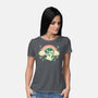 Shamrock Kitty-womens basic tee-TechraNova