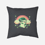 Shamrock Kitty-none removable cover w insert throw pillow-TechraNova