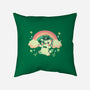 Shamrock Kitty-none removable cover w insert throw pillow-TechraNova