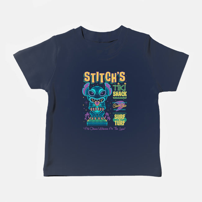 Stitch's Tiki Shack-baby basic tee-Nemons