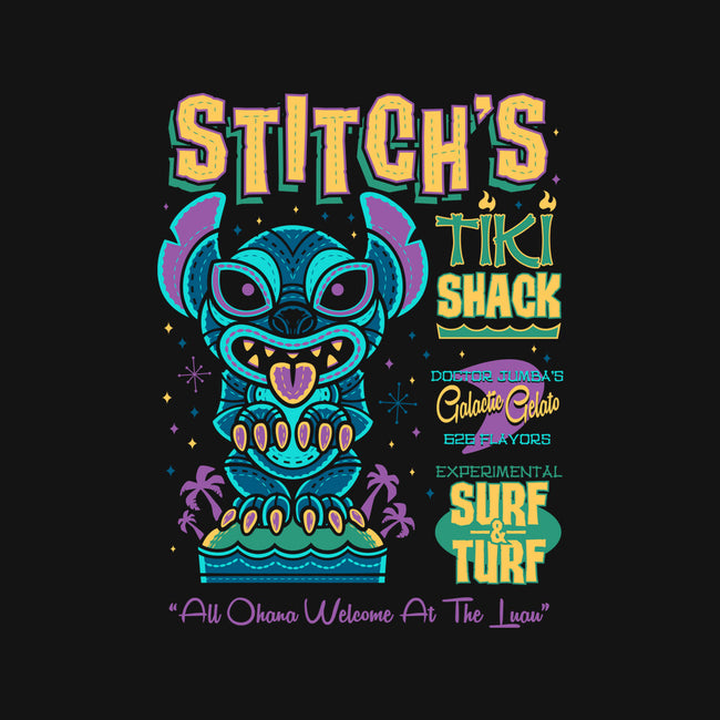 Stitch's Tiki Shack-none removable cover throw pillow-Nemons