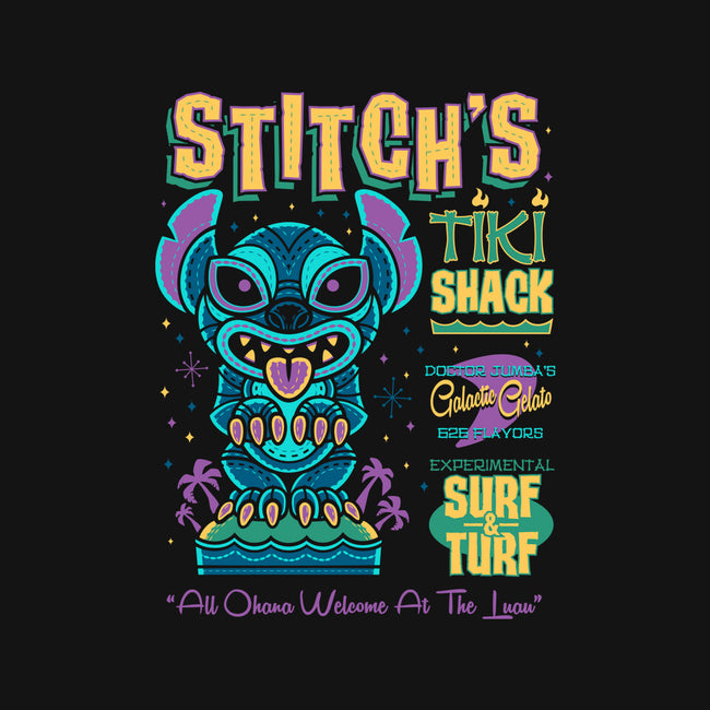 Stitch's Tiki Shack-none removable cover w insert throw pillow-Nemons