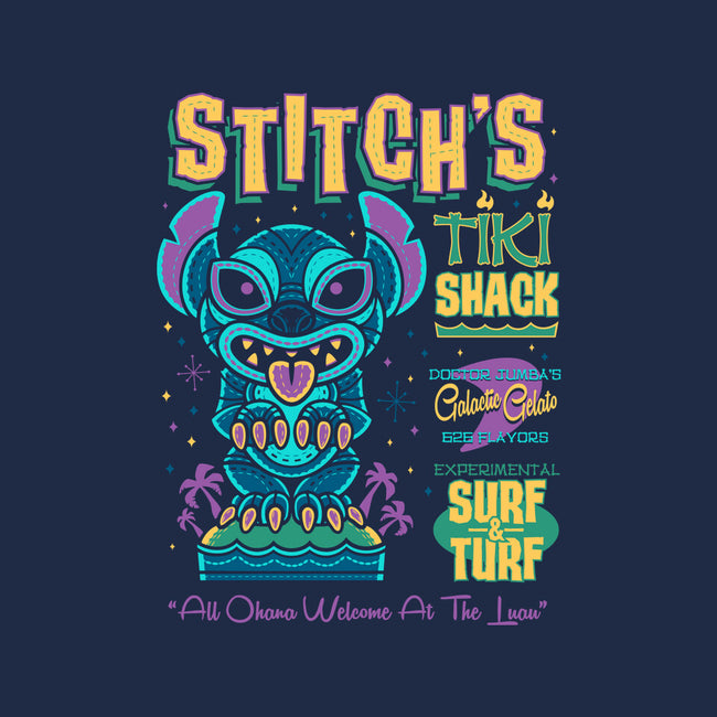 Stitch's Tiki Shack-womens v-neck tee-Nemons