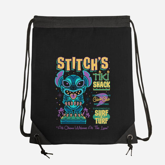 Stitch's Tiki Shack-none drawstring bag-Nemons