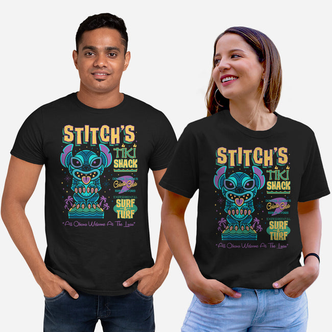 Stitch's Tiki Shack-unisex basic tee-Nemons