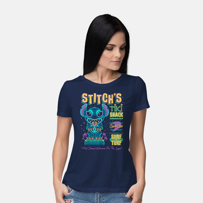 Stitch's Tiki Shack-womens basic tee-Nemons